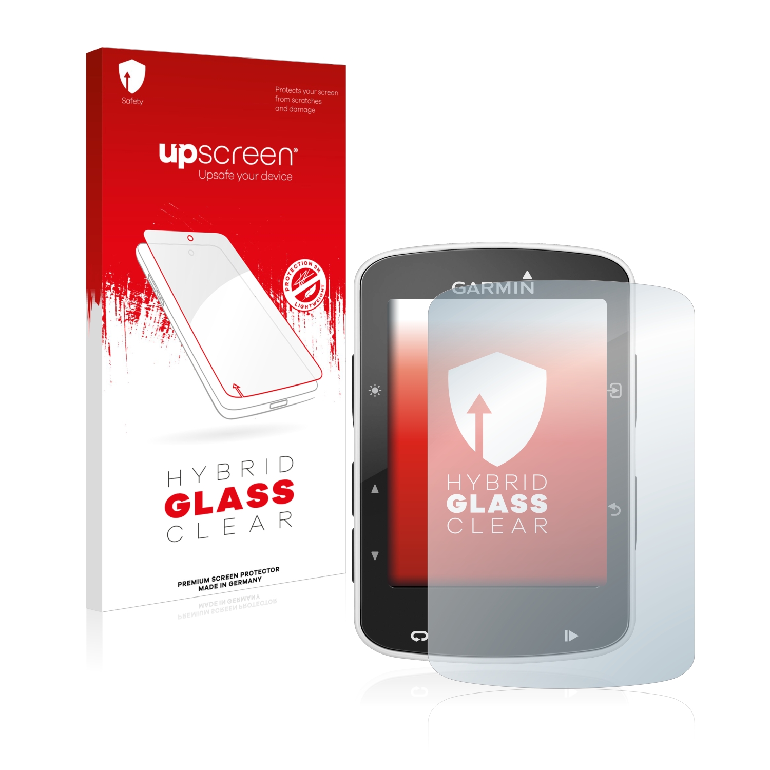 čirá skleněná fólie upscreen Hybrid Glas pro Garmin Edge 520