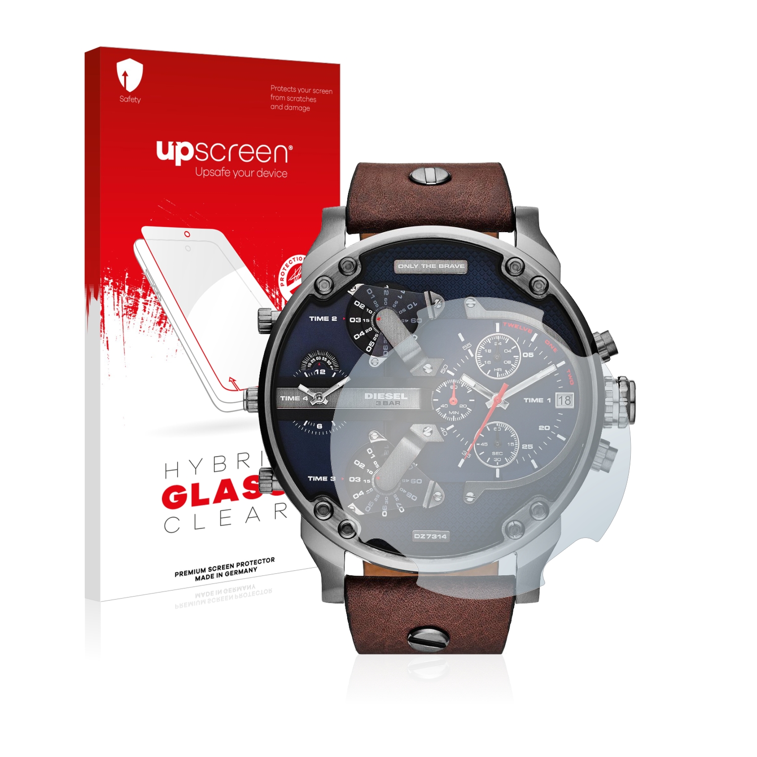 čirá skleněná fólie upscreen Hybrid Glas pro Diesel DZ7314 Mr. Daddy