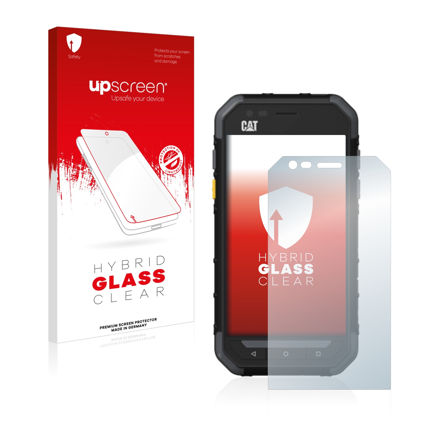 čirá skleněná fólie upscreen Hybrid Glas pro Caterpillar Cat S30