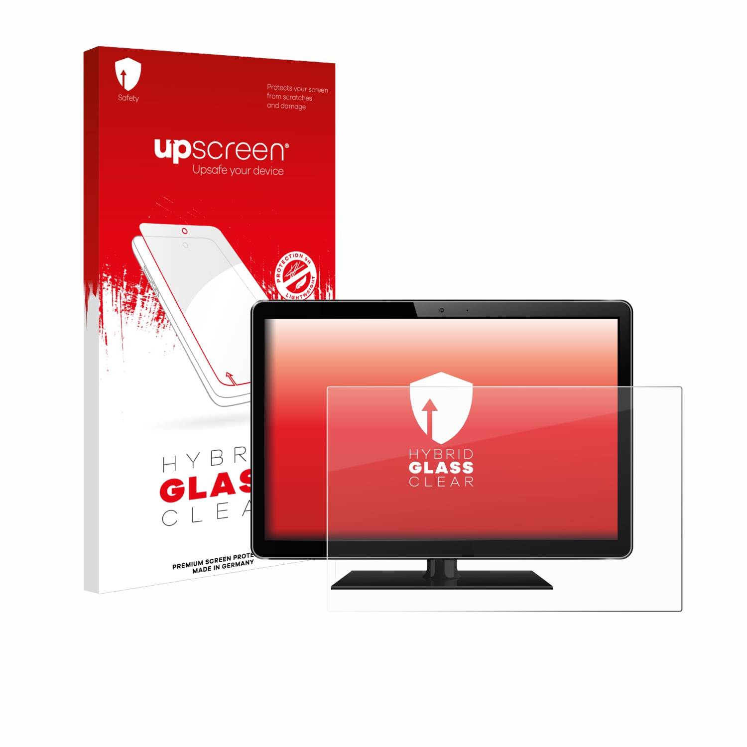 čirá skleněná fólie upscreen Hybrid Glas pro All-In-One PC s 15.6 palcovým displejem [345 mm x 194 mm, 16:9]