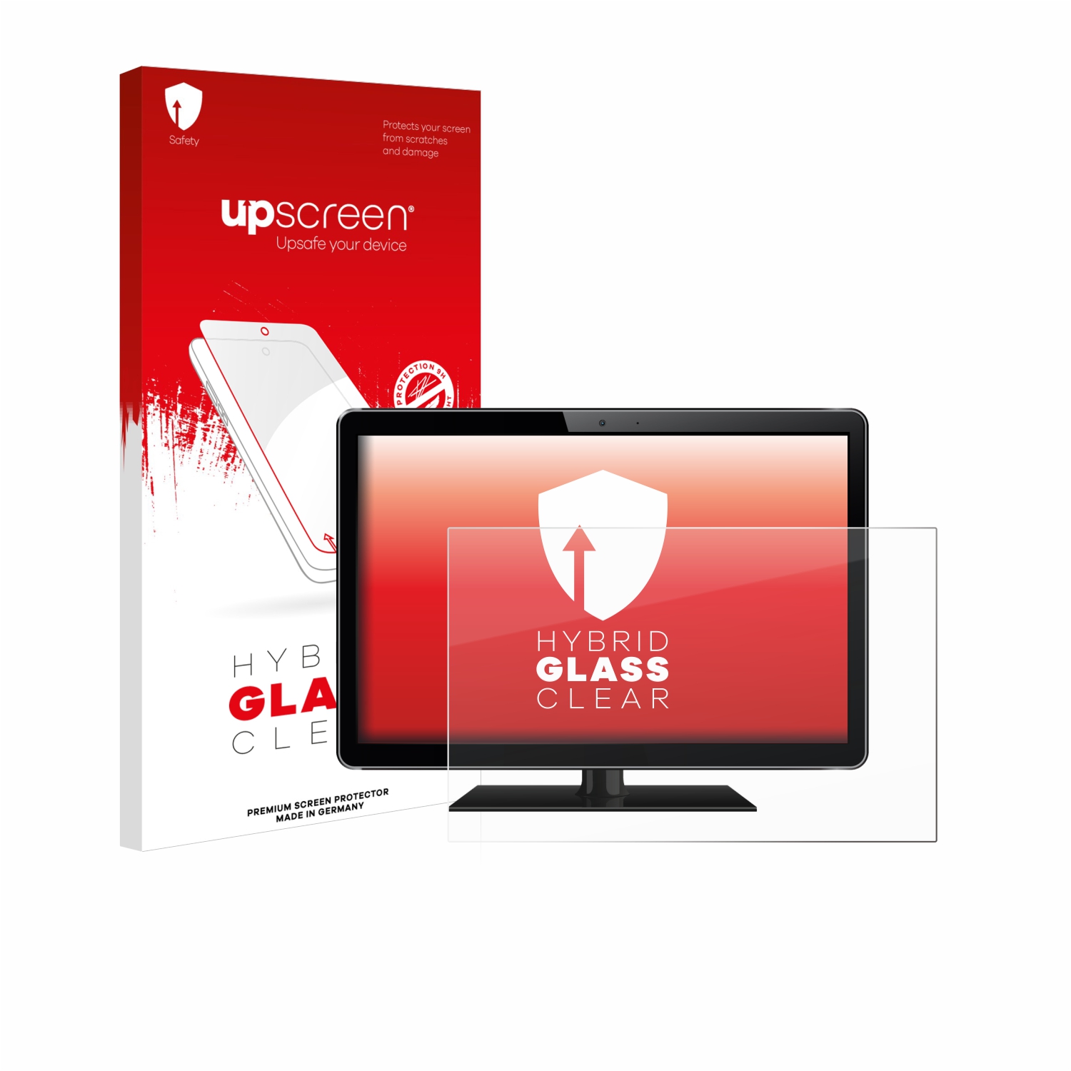 čirá skleněná fólie upscreen Hybrid Glas pro All-In-One PC s 21.5 palcovým displejem [477 mm x 268 mm, 16:9]