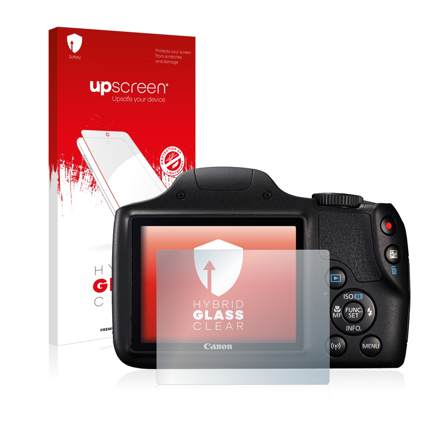 čirá skleněná fólie upscreen Hybrid Glas pro Canon PowerShot SX540 HS