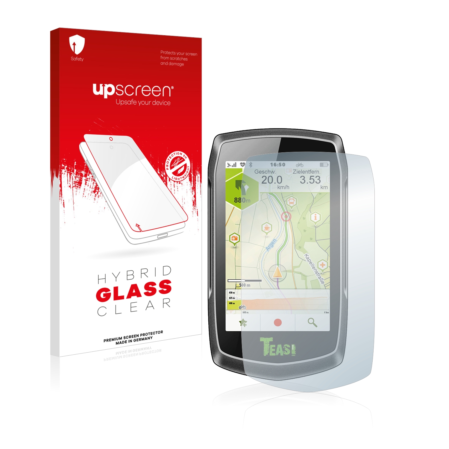 čirá skleněná fólie upscreen Hybrid Glas pro A-Rival Teasi One3