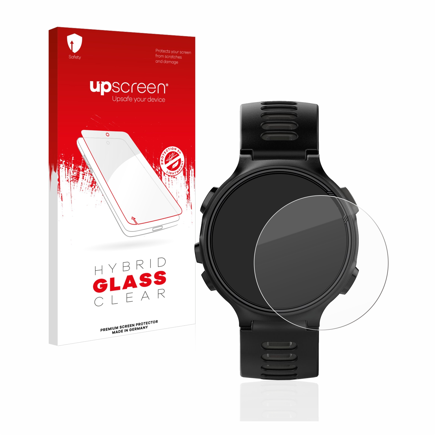 čirá skleněná fólie upscreen Hybrid Glas pro Garmin Forerunner 735XT