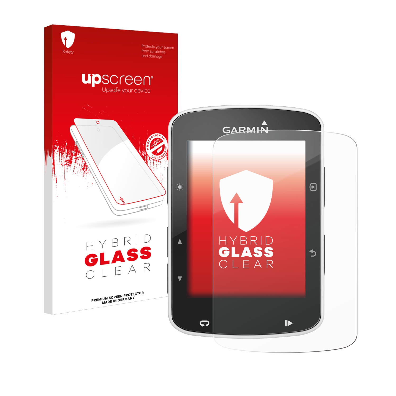 čirá skleněná fólie upscreen Hybrid Glas pro Garmin Edge 820