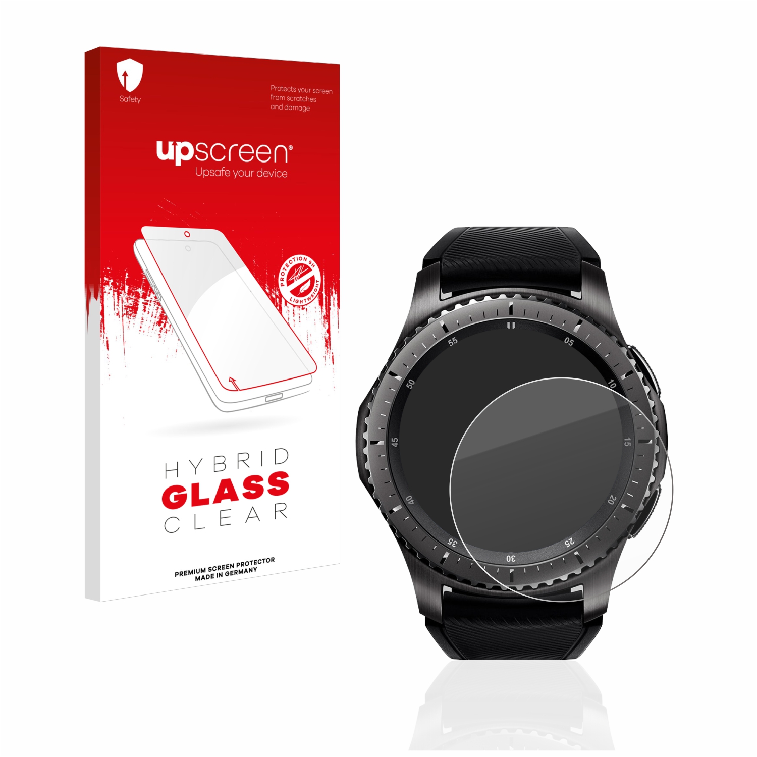 čirá skleněná fólie upscreen Hybrid Glas pro Samsung Gear S3 Frontier
