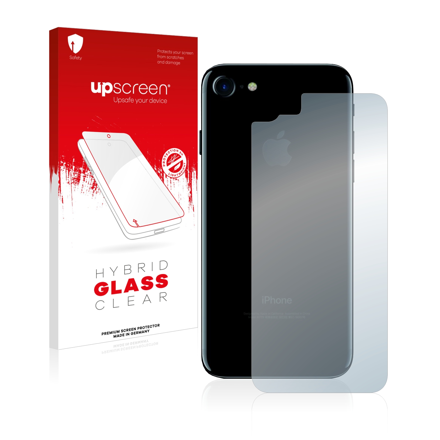 čirá skleněná fólie upscreen Hybrid Glas pro Apple iPhone 7 zadní strana (celá plocha)