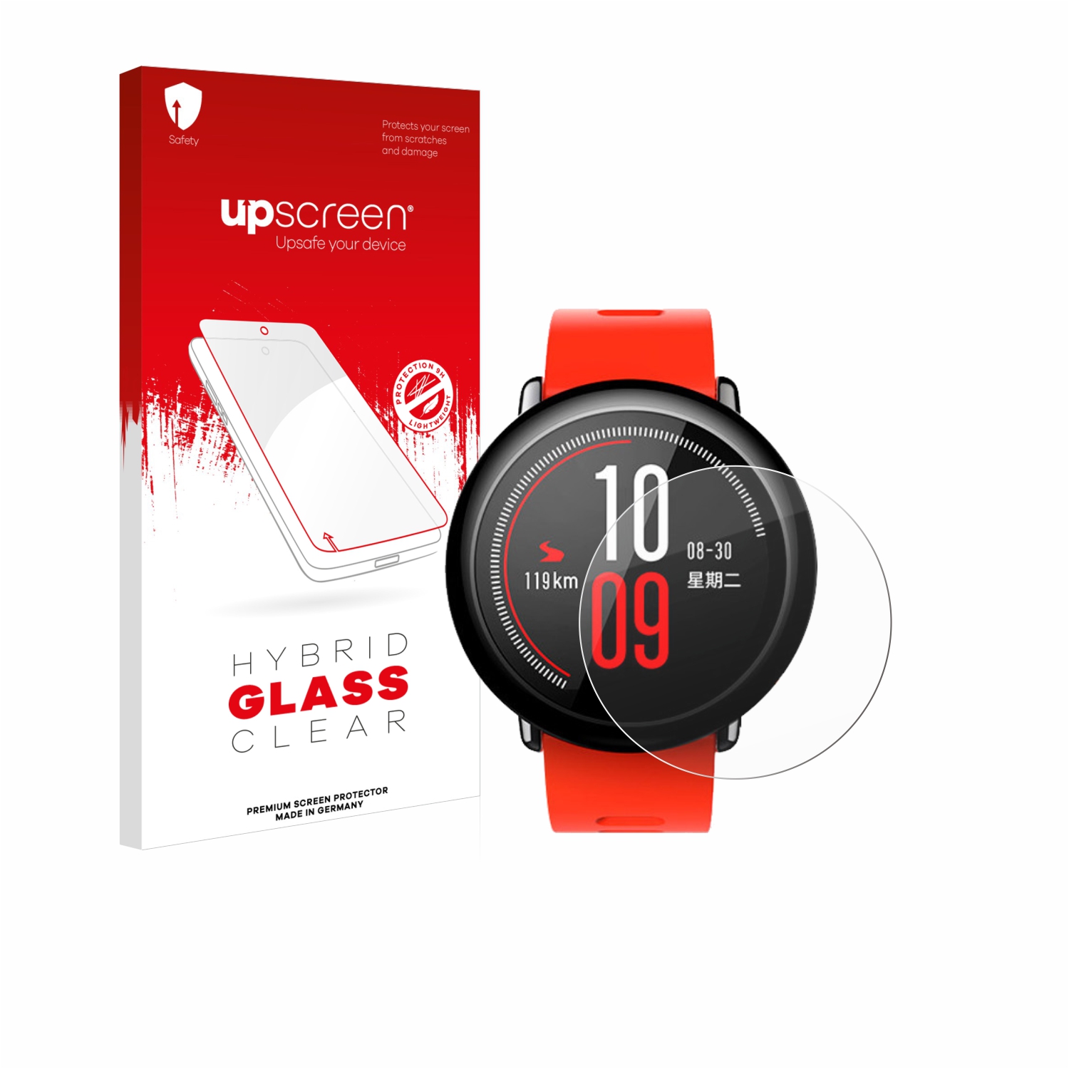 čirá skleněná fólie upscreen Hybrid Glas pro Huami Amazfit Pace