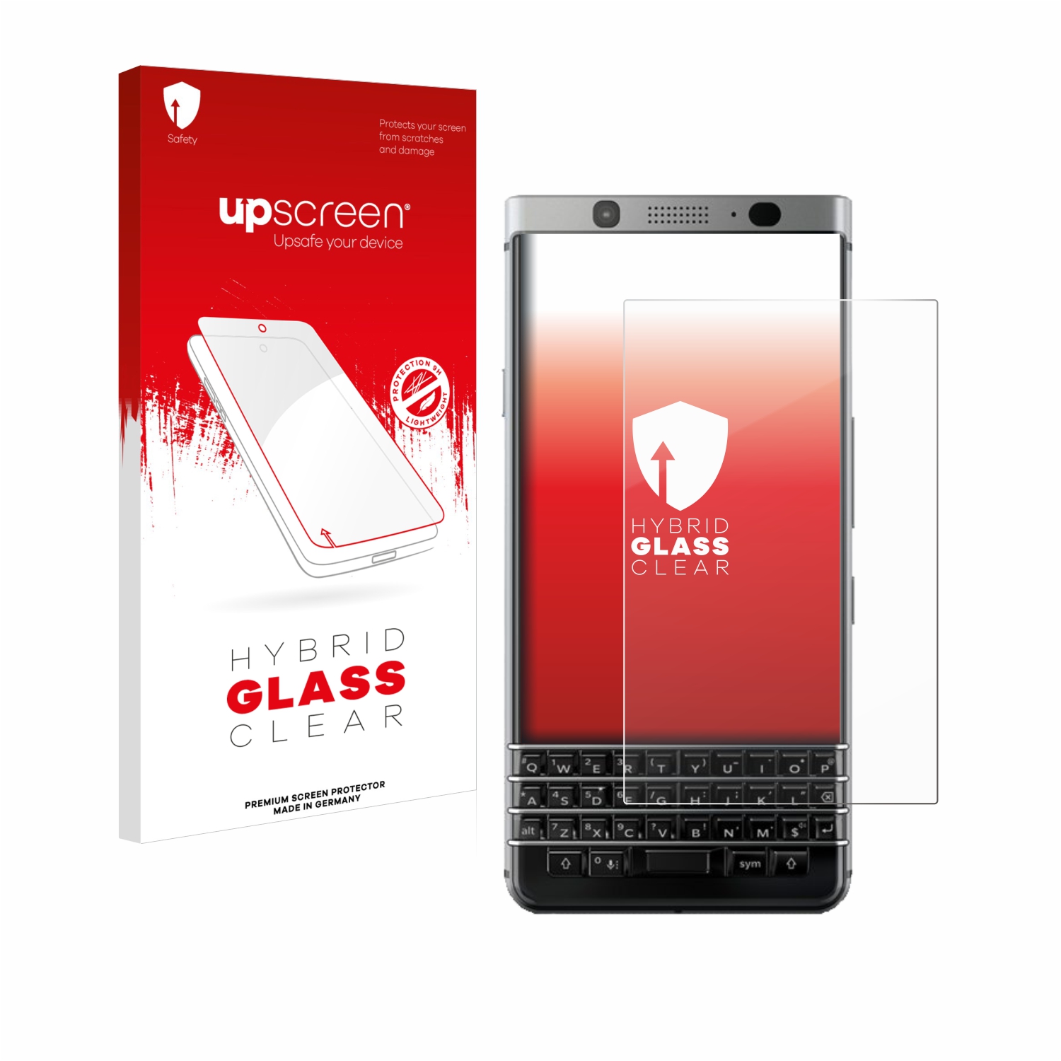 čirá skleněná fólie upscreen Hybrid Glas pro BlackBerry Keyone
