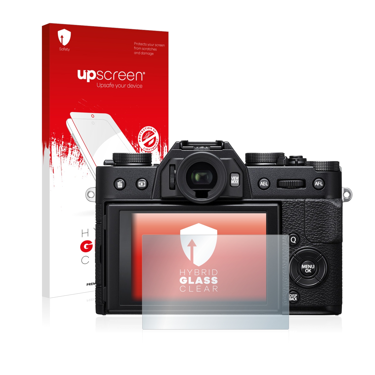 čirá skleněná fólie upscreen Hybrid Glas pro Fujifilm X-T20