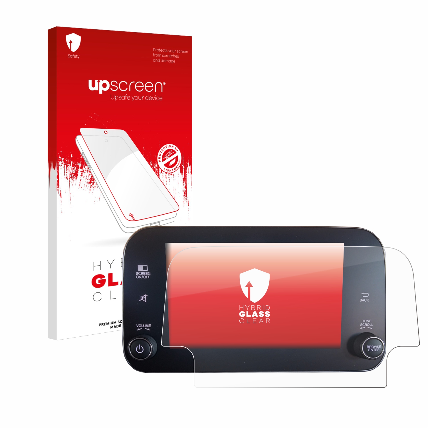 čirá skleněná fólie upscreen Hybrid Glas pro Fiat Tipo 2016-2019 Uconnet 7