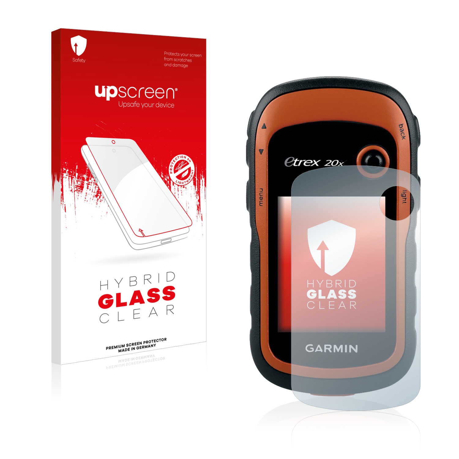 čirá skleněná fólie upscreen Hybrid Glas pro Garmin eTrex 20x