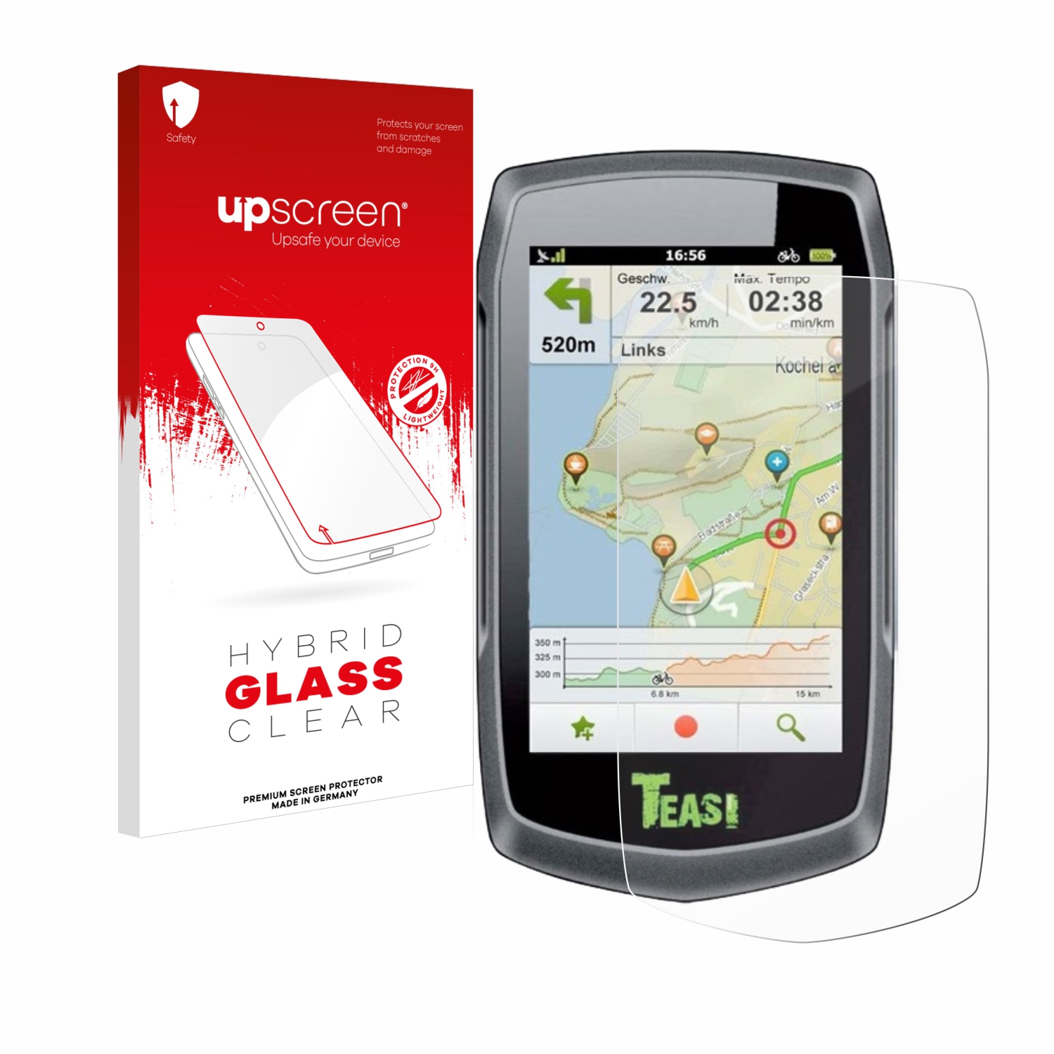 čirá skleněná fólie upscreen Hybrid Glas pro A-Rival Teasi One3 eXtend