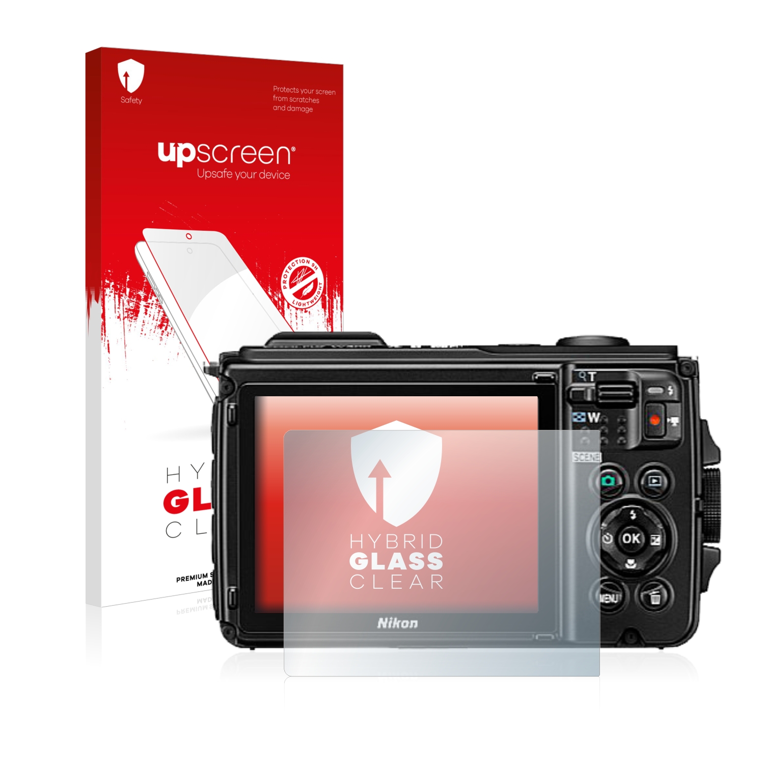 čirá skleněná fólie upscreen Hybrid Glas pro Canon EOS 6D Mark II