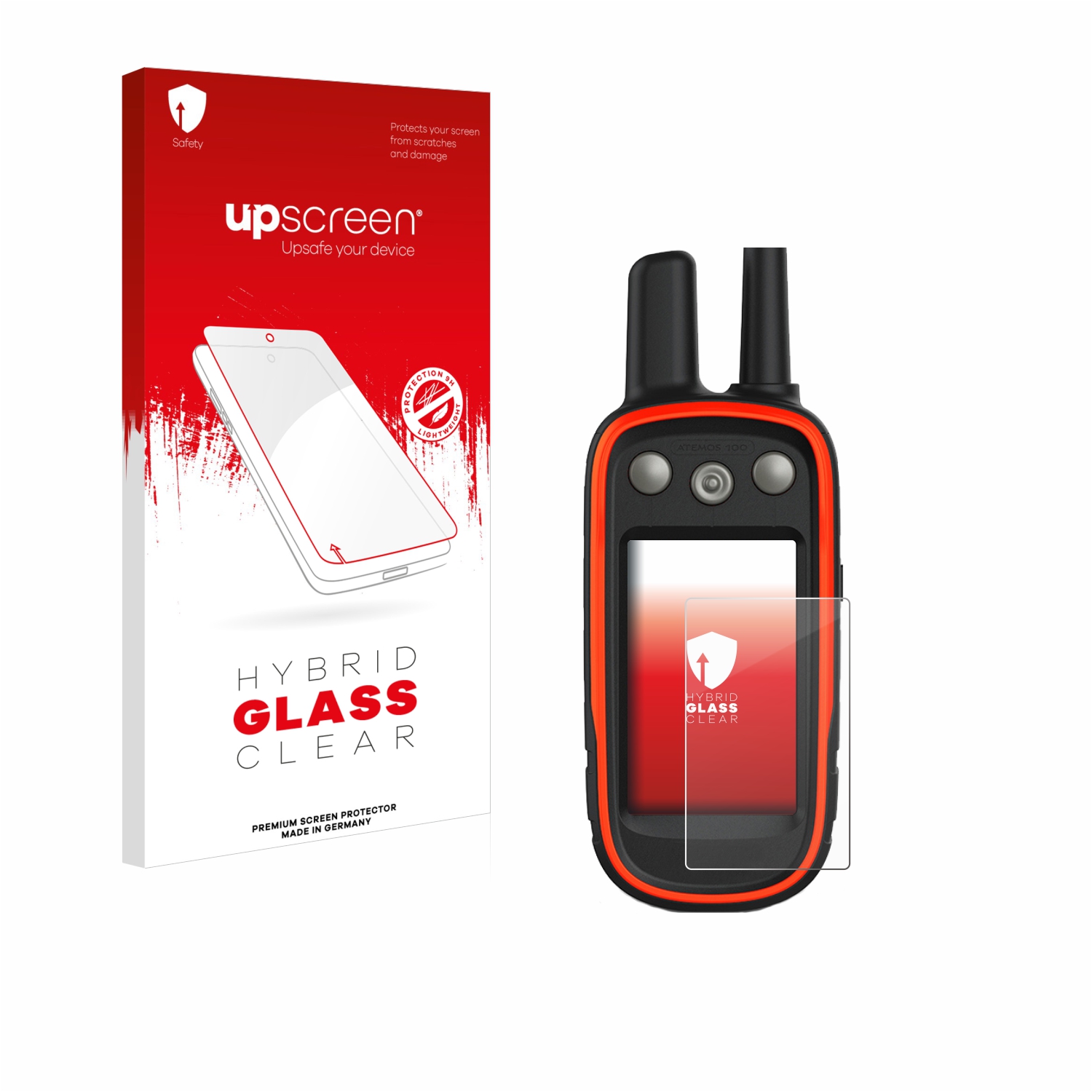 čirá skleněná fólie upscreen Hybrid Glas pro Garmin Atemos 100