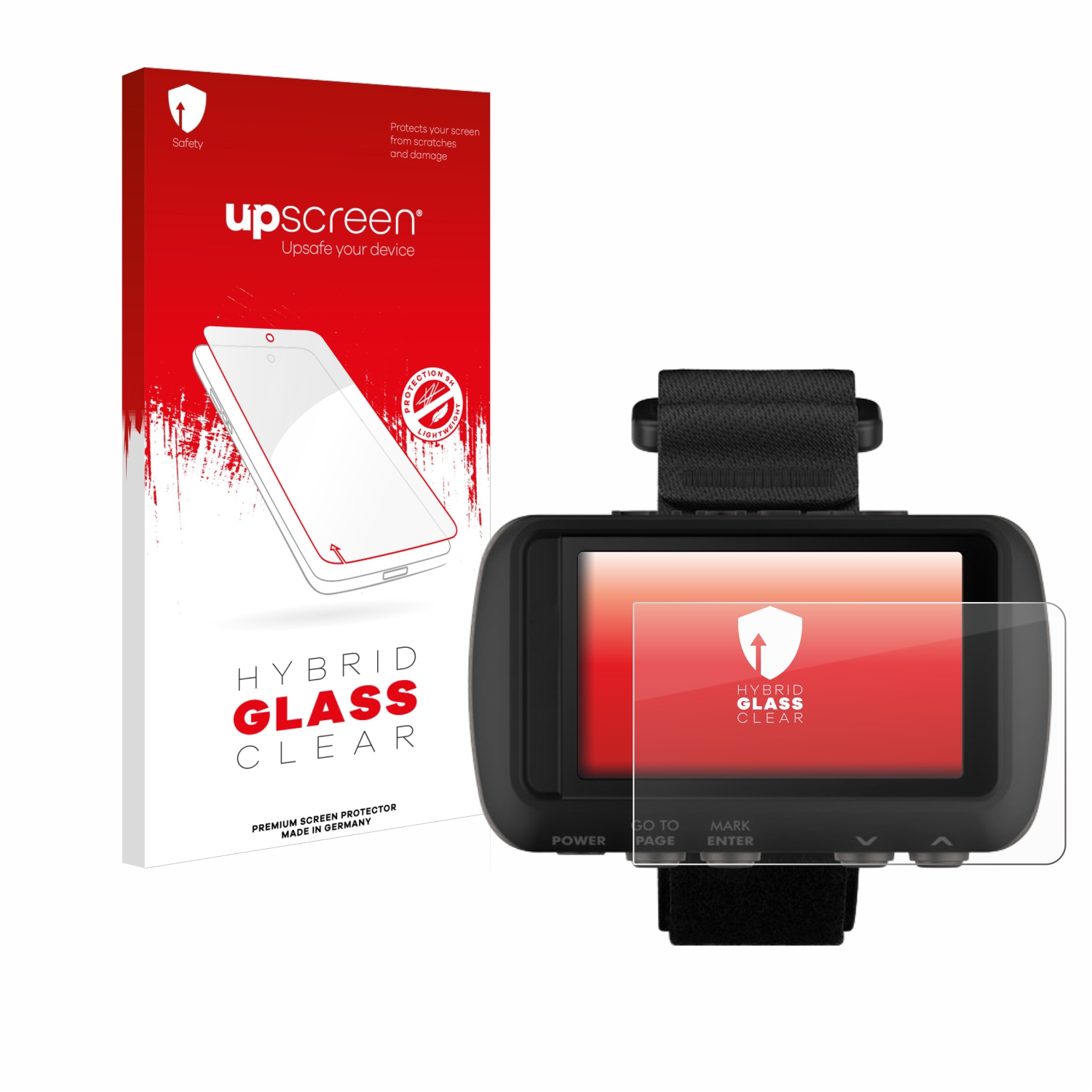 čirá skleněná fólie upscreen Hybrid Glas pro Garmin Foretrex 601
