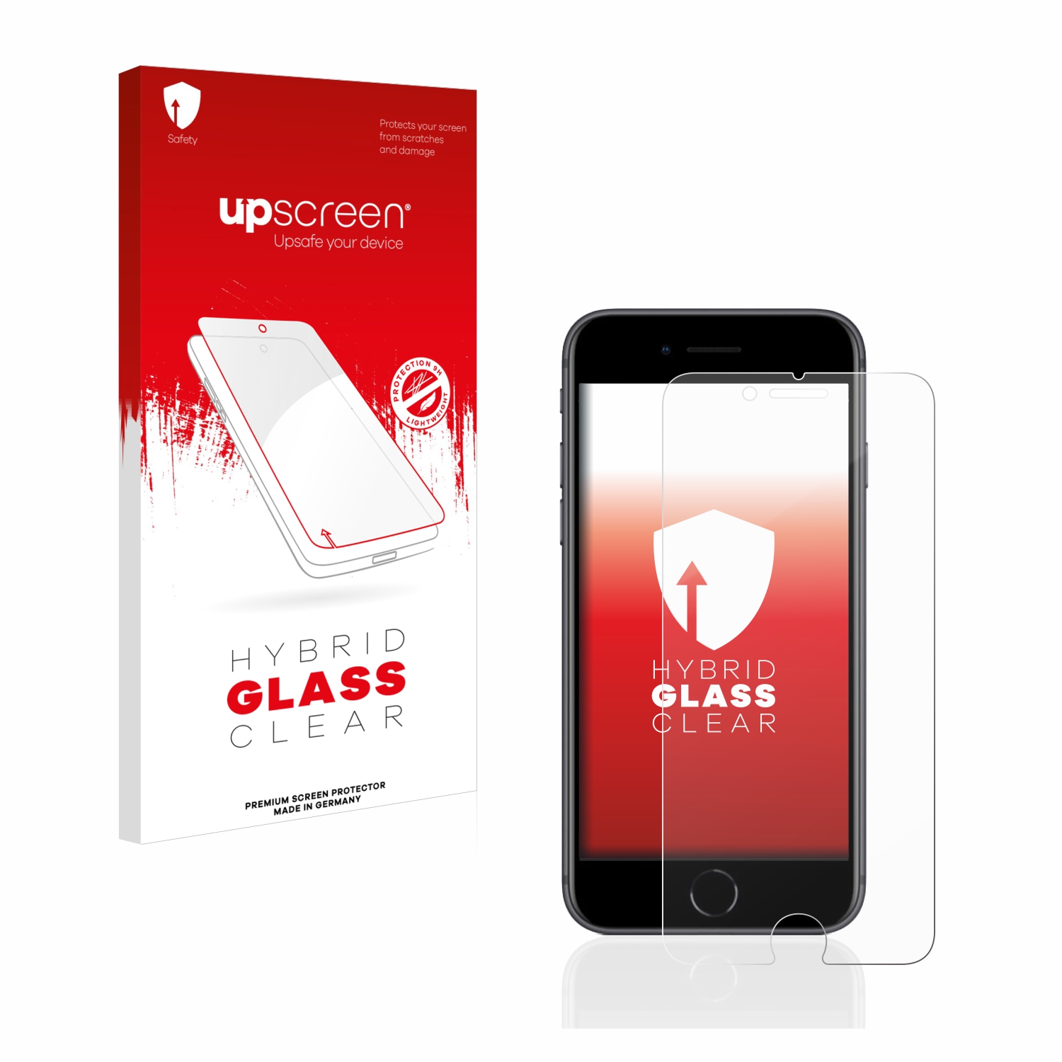 čirá skleněná fólie upscreen Hybrid Glas pro Apple iPhone 8