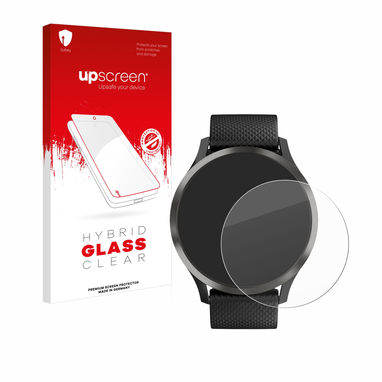 čirá skleněná fólie upscreen Hybrid Glas pro Garmin vivomove HR