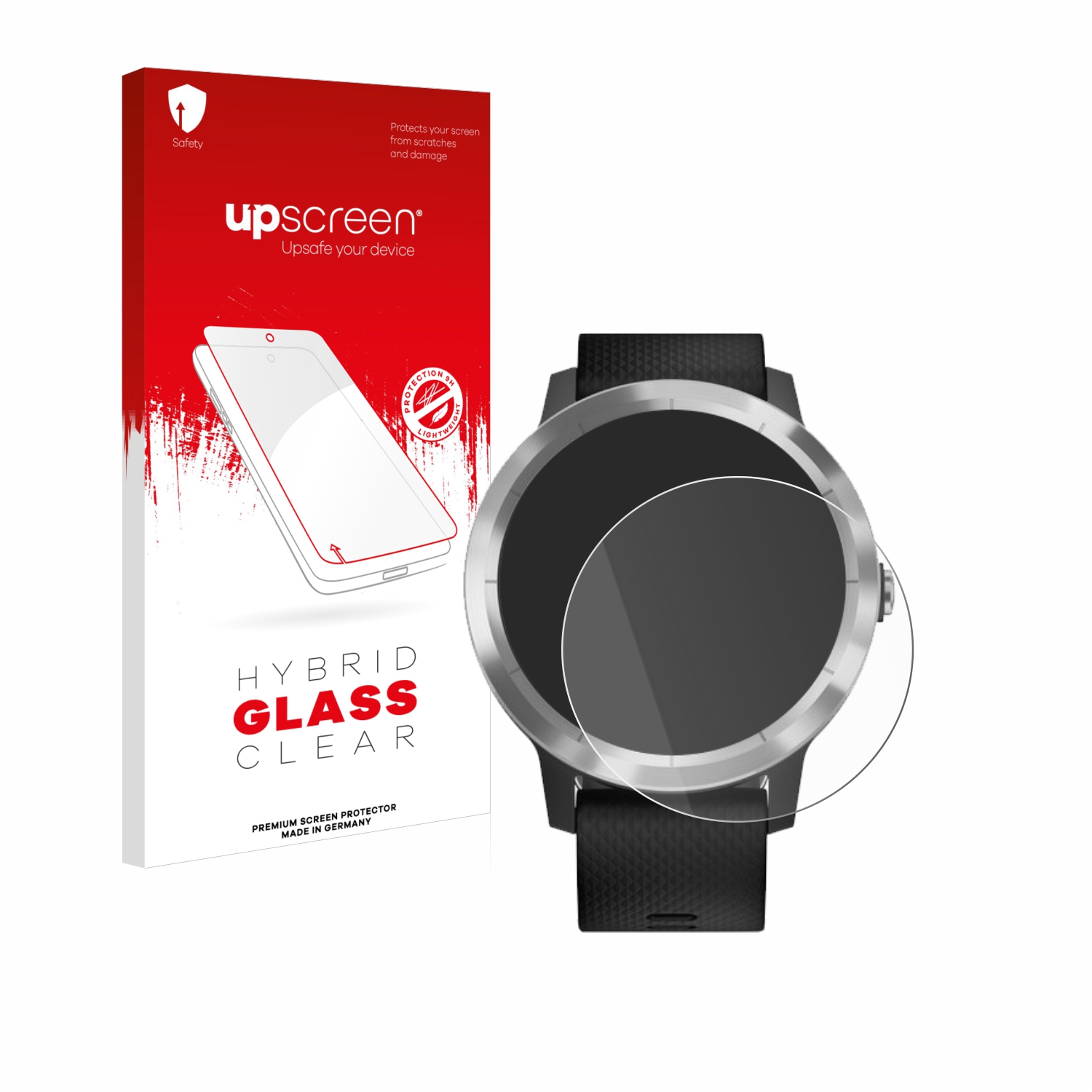 čirá skleněná fólie upscreen Hybrid Glas pro Garmin vivoactive 3