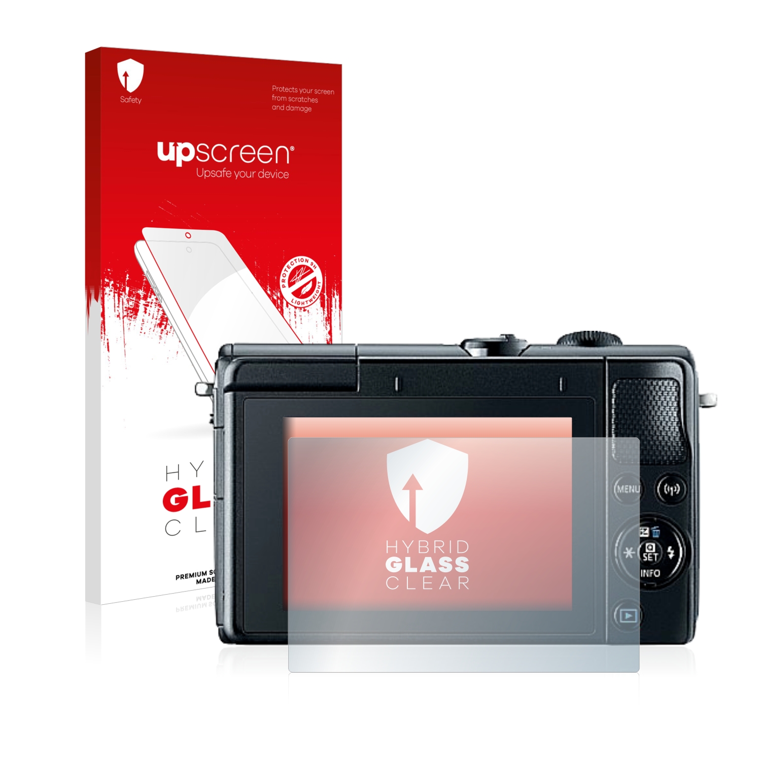 čirá skleněná fólie upscreen Hybrid Glas pro Canon EOS M100