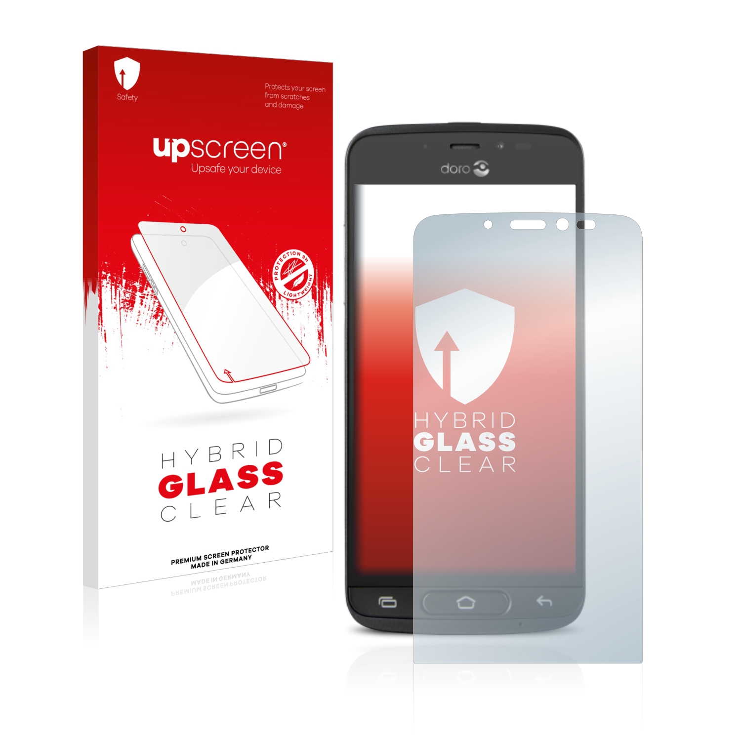 čirá skleněná fólie upscreen Hybrid Glas pro Doro 8040