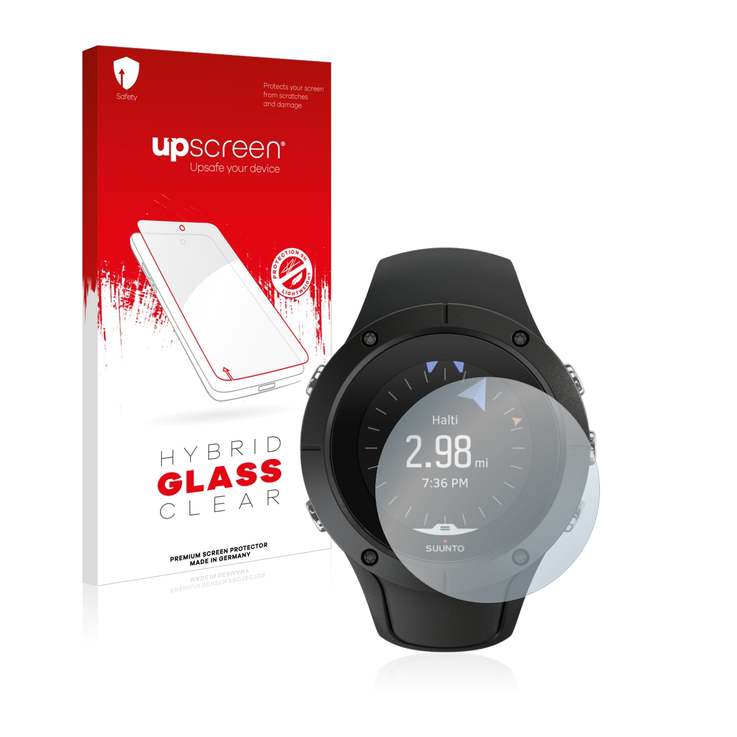 čirá skleněná fólie upscreen Hybrid Glas pro Suunto Spartan Trainer Wrist HR