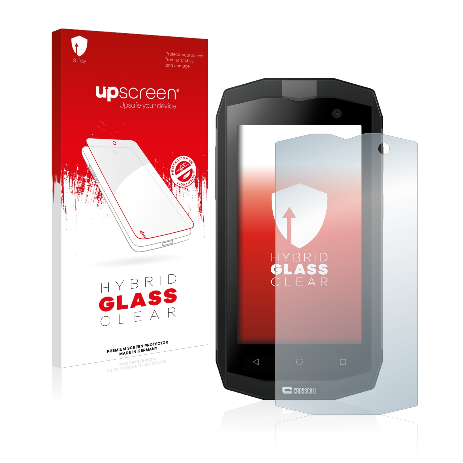 čirá skleněná fólie upscreen Hybrid Glas pro Crosscall Trekker M1