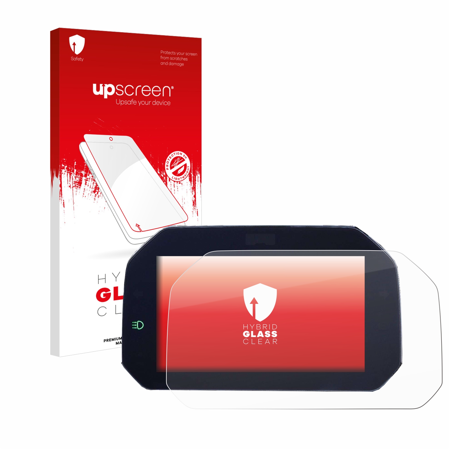 čirá skleněná fólie upscreen Hybrid Glas pro BMW R 1200 Adventure 2018 Connectivity TFT 6.5