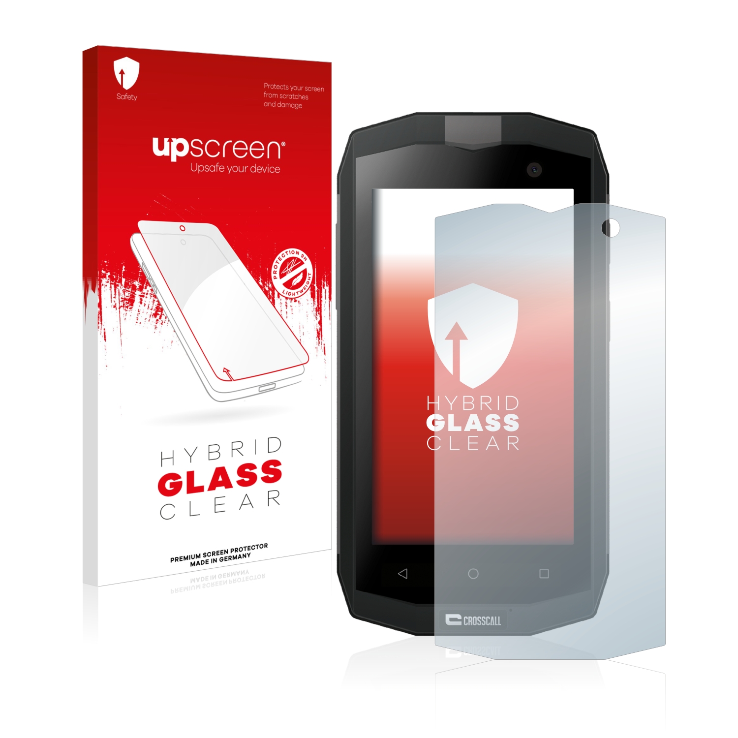 čirá skleněná fólie upscreen Hybrid Glas pro Crosscall Trekker M1 Core