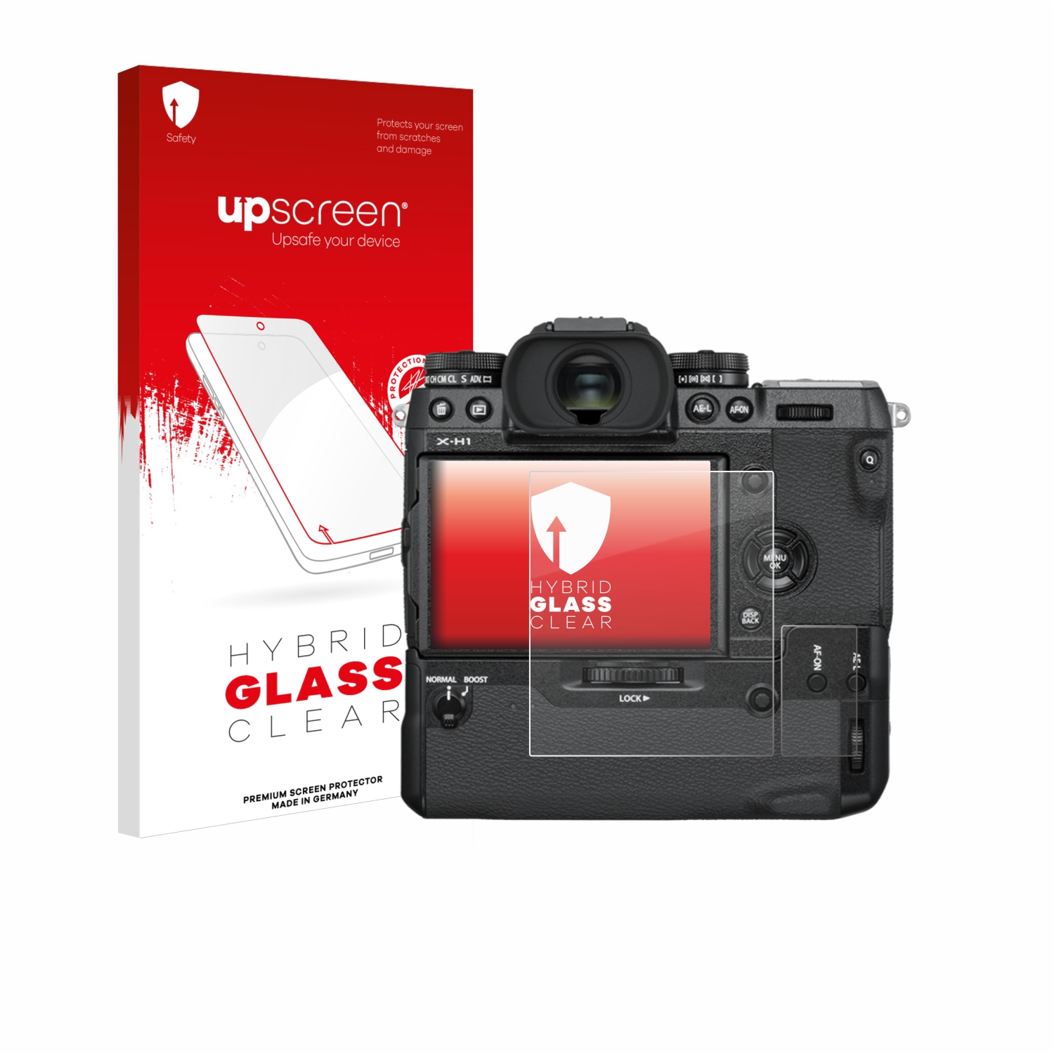 čirá skleněná fólie upscreen Hybrid Glas pro Fujifilm X-H1