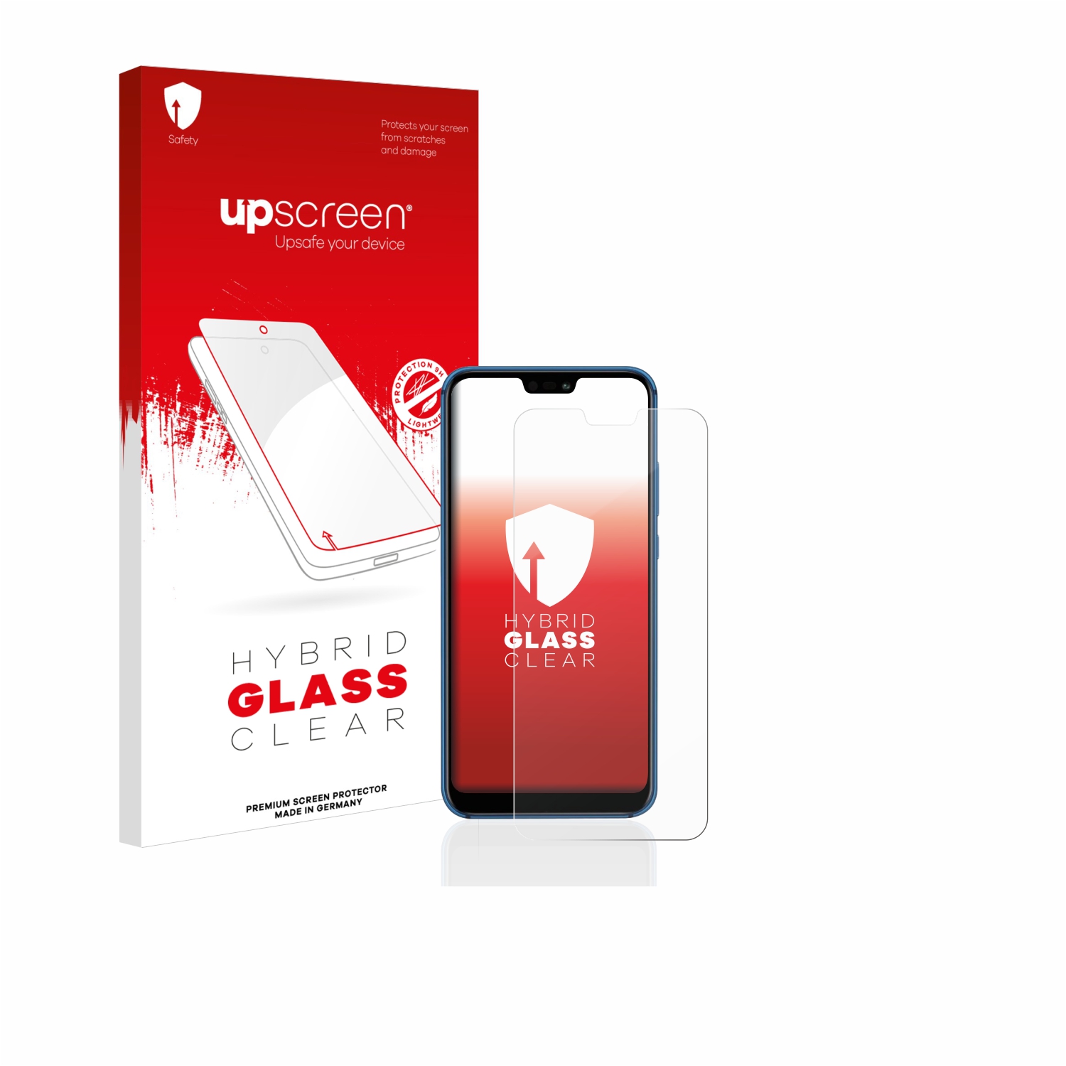 čirá skleněná fólie upscreen Hybrid Glas pro Huawei P20 lite 2018