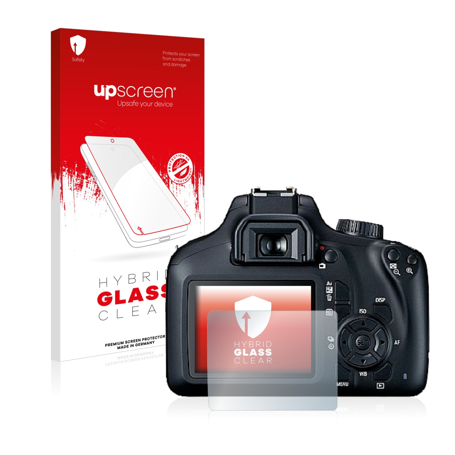 čirá skleněná fólie upscreen Hybrid Glas pro Canon EOS 4000D