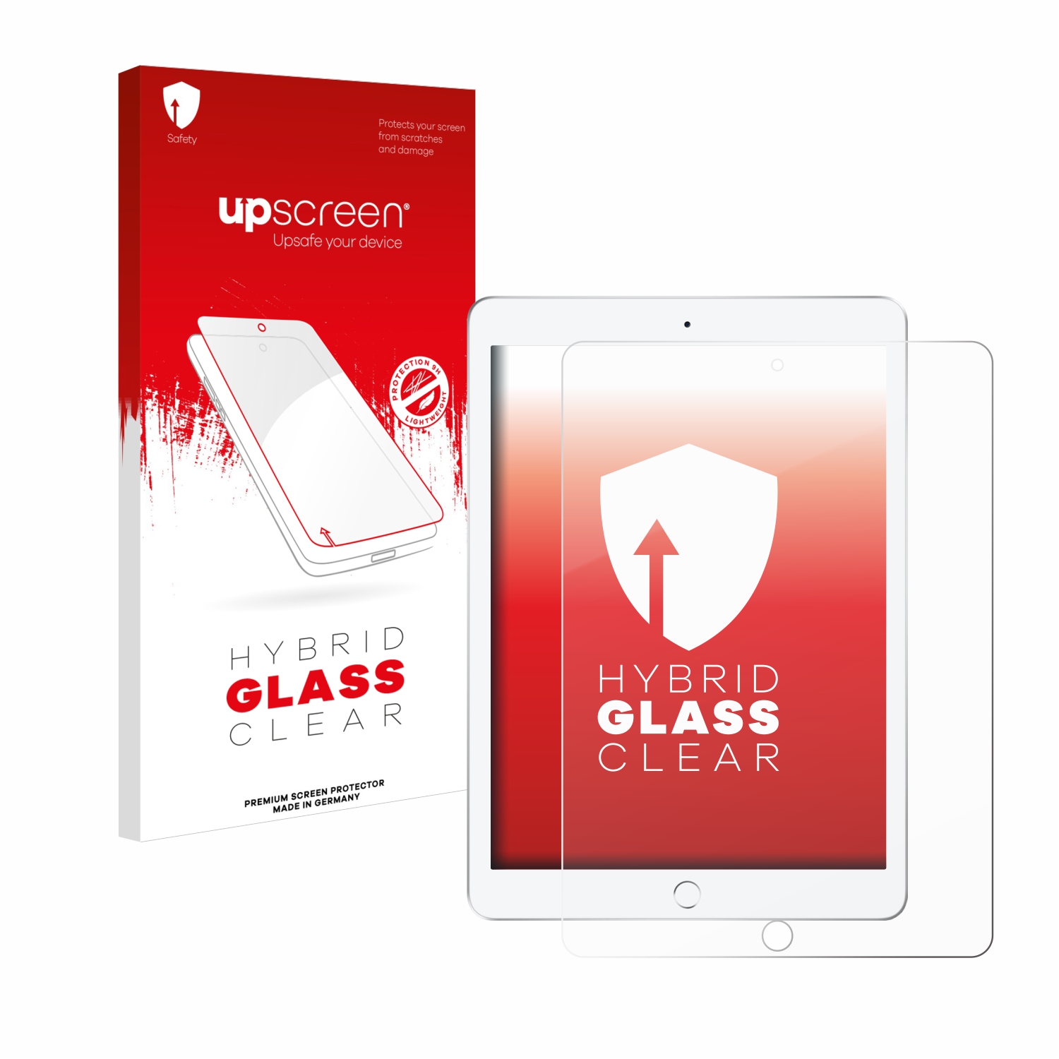 čirá skleněná fólie upscreen Hybrid Glas pro Apple iPad 9.7 2018 (6. Gen.)