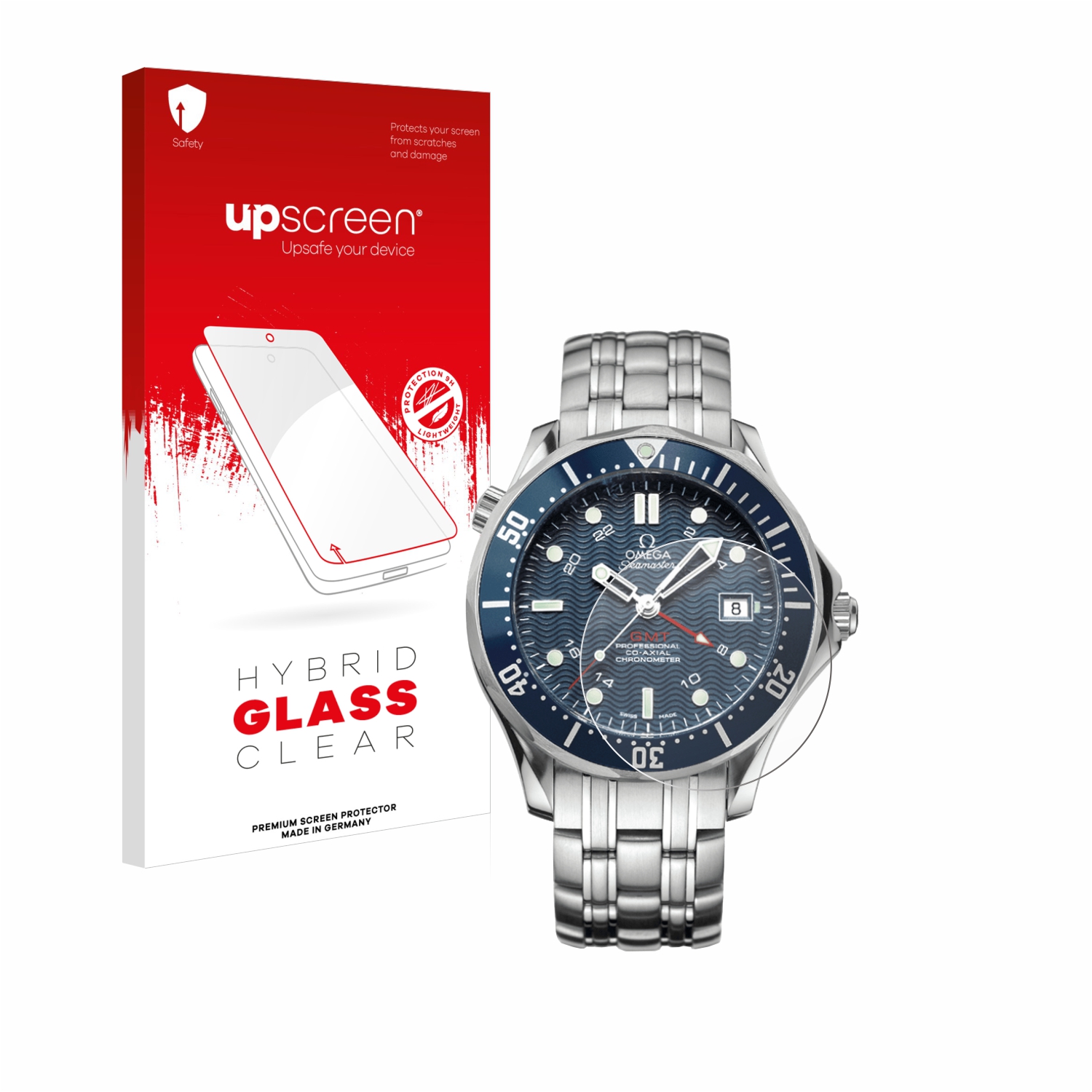 čirá skleněná fólie upscreen Hybrid Glas pro Omega Seamaster Diver (41 mm)