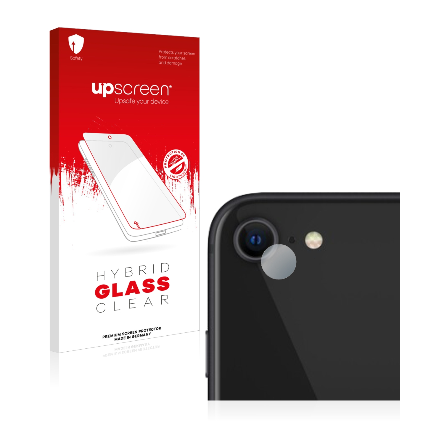 čirá skleněná fólie upscreen Hybrid Glas pro Apple iPhone SE 2 2020 (pouze kamera)