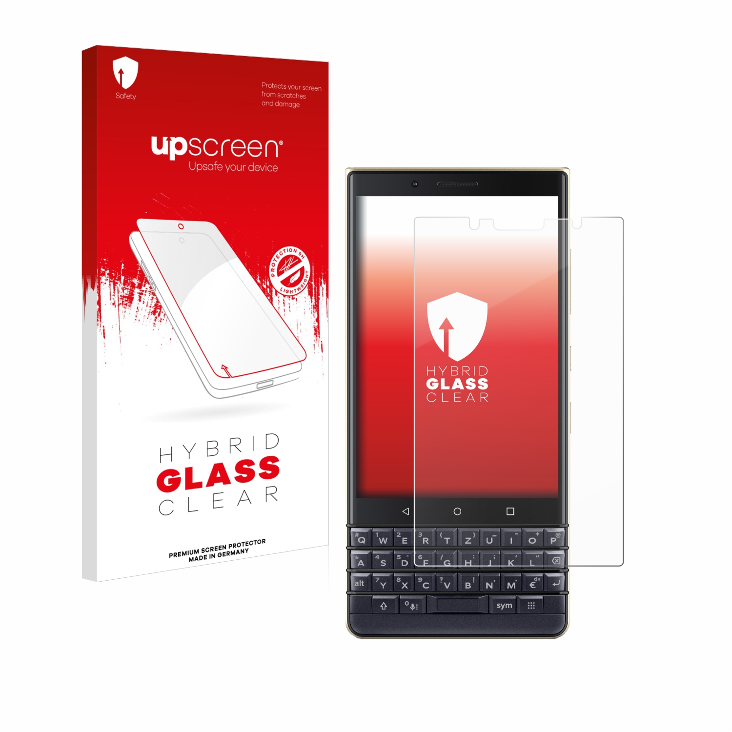čirá skleněná fólie upscreen Hybrid Glas pro BlackBerry Key2 LE