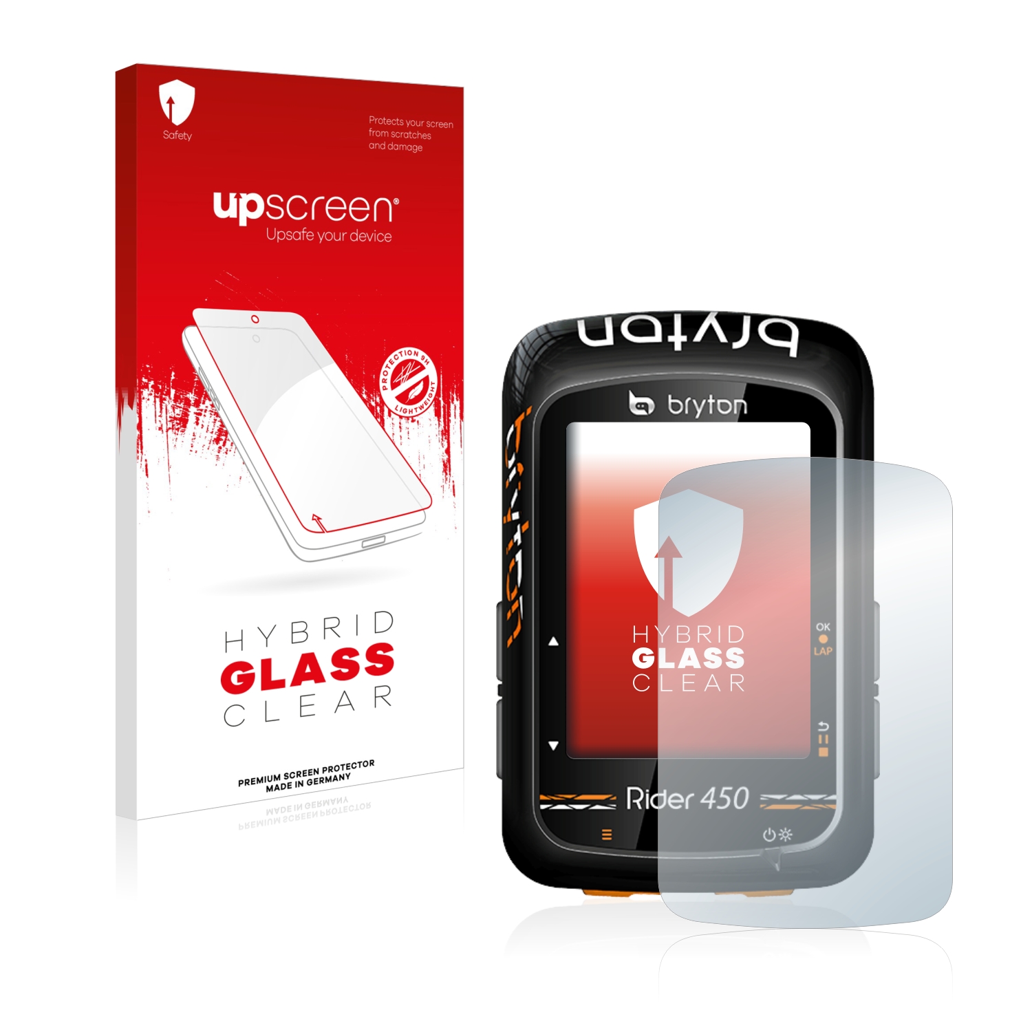 čirá skleněná fólie upscreen Hybrid Glas pro Bryton Rider 450