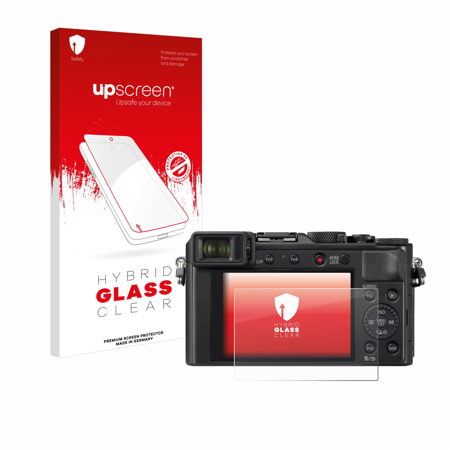 čirá skleněná fólie upscreen Hybrid Glas pro Panasonic Lumix DC-LX100 II