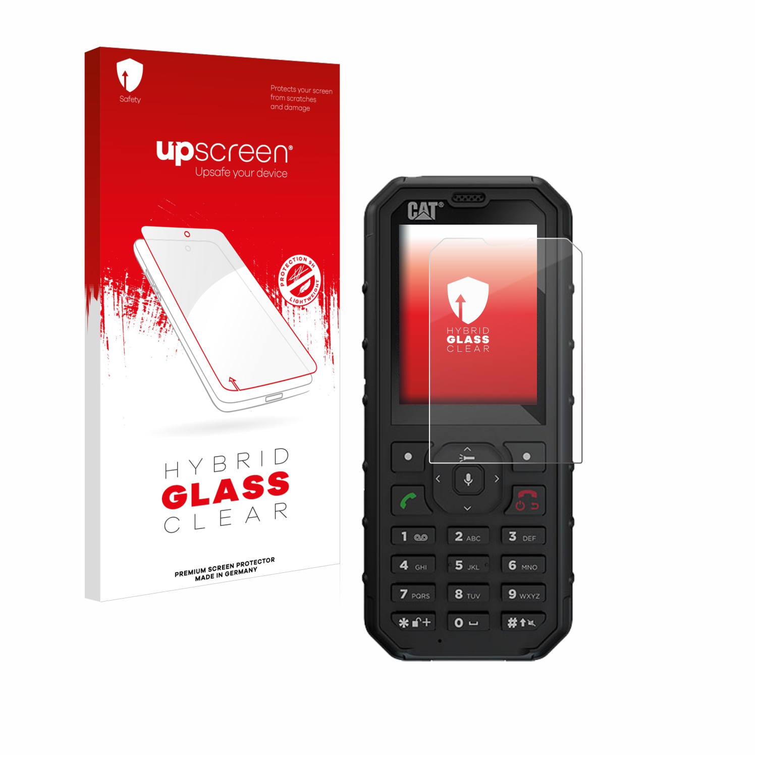 čirá skleněná fólie upscreen Hybrid Glas pro Caterpillar Cat B35
