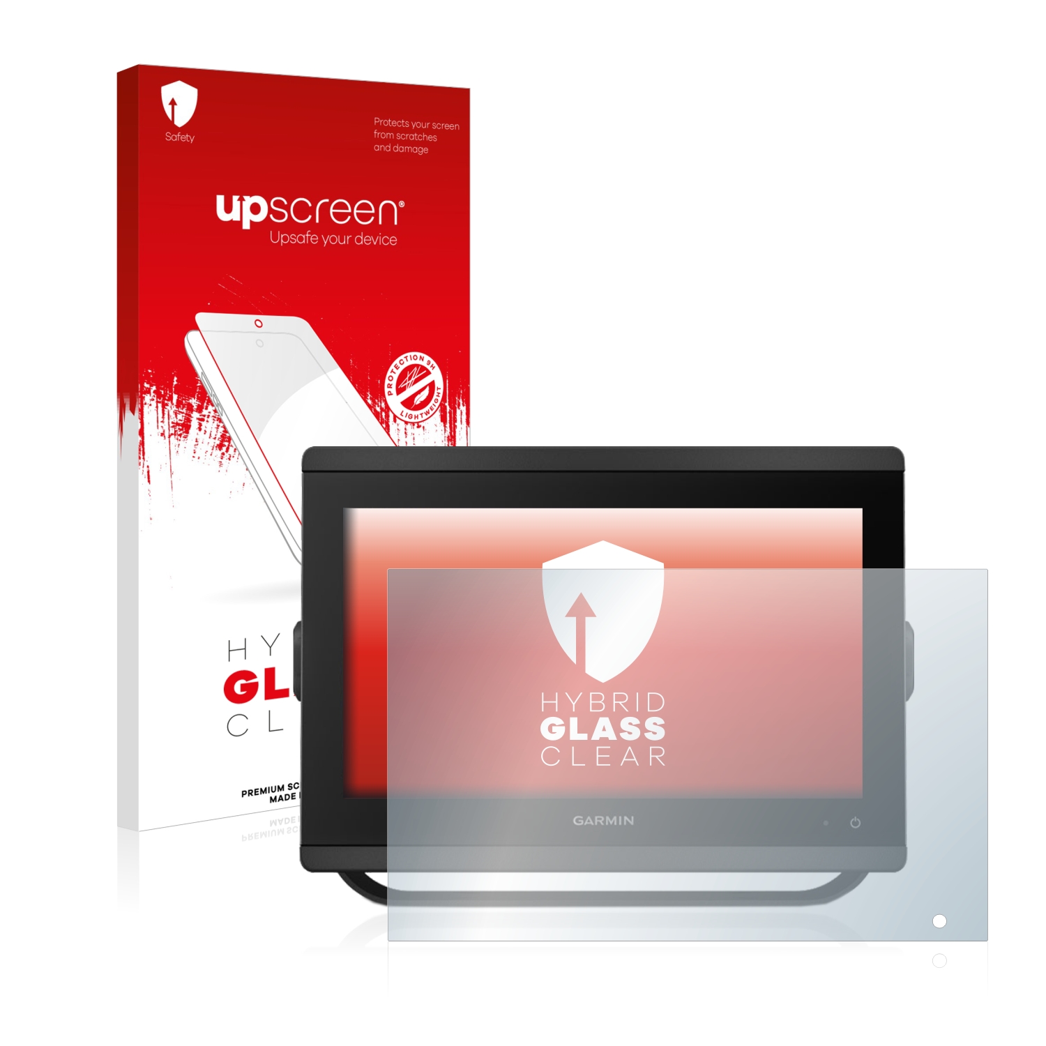 čirá skleněná fólie upscreen Hybrid Glas pro Garmin GPSMAP 8412