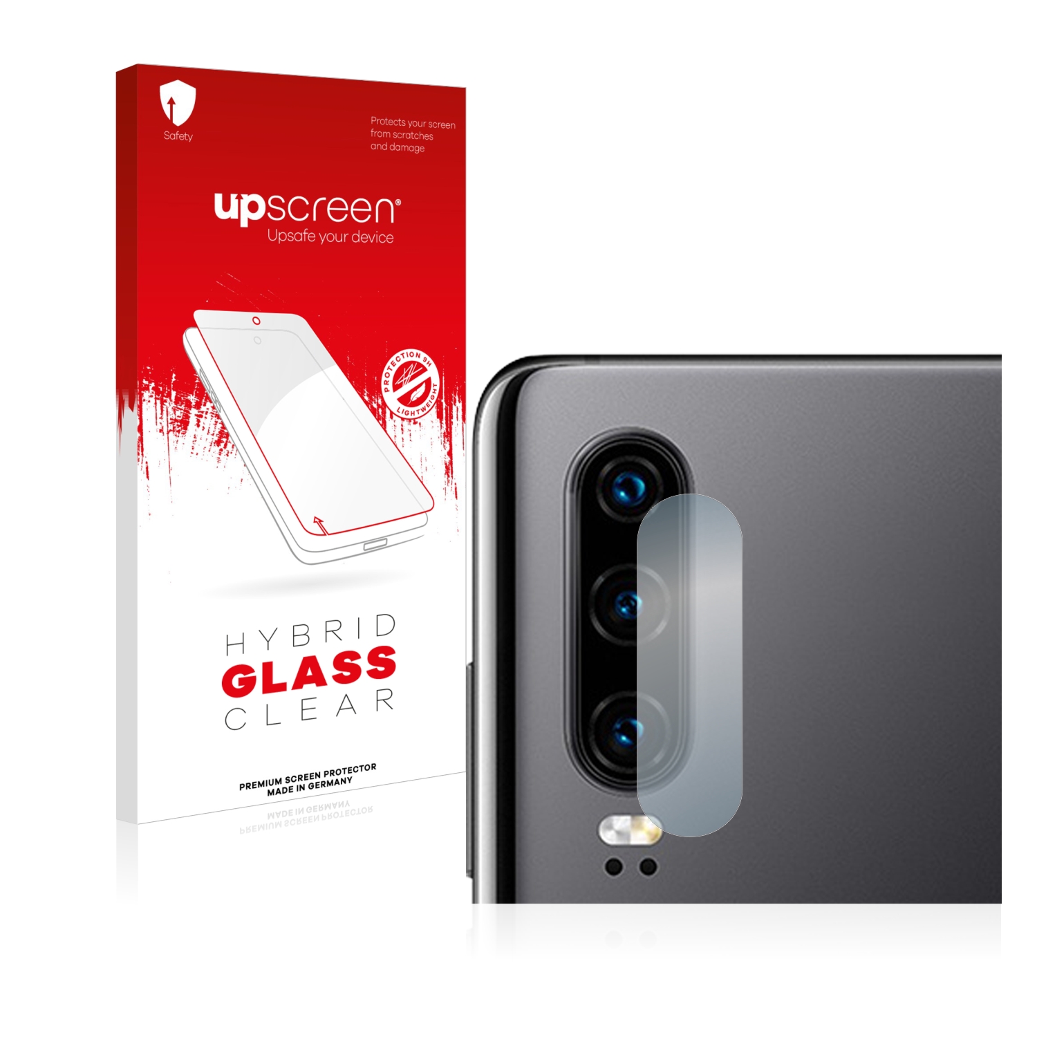 čirá skleněná fólie upscreen Hybrid Glas pro Huawei P30 (pouze kamera)