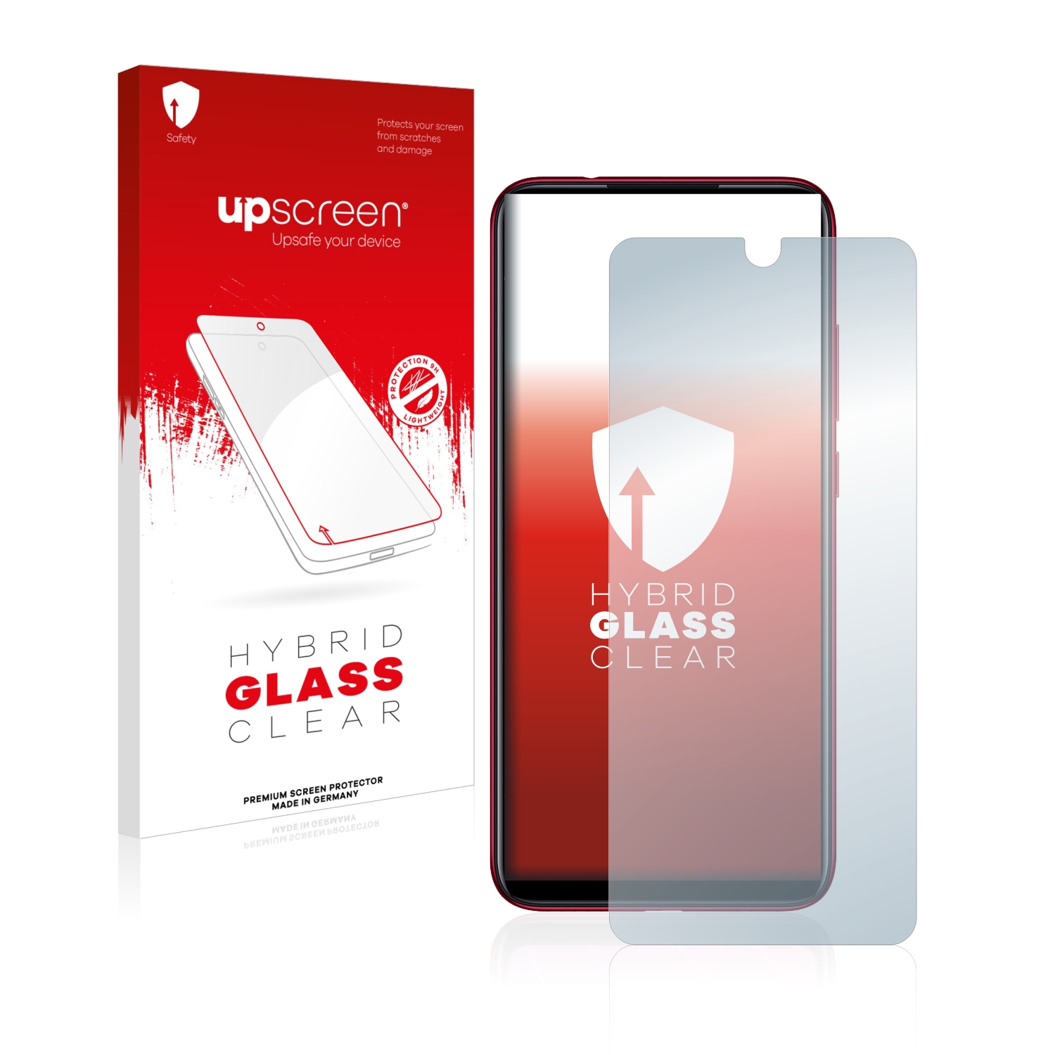 čirá skleněná fólie upscreen Hybrid Glas pro Xiaomi Redmi Note 7 Pro