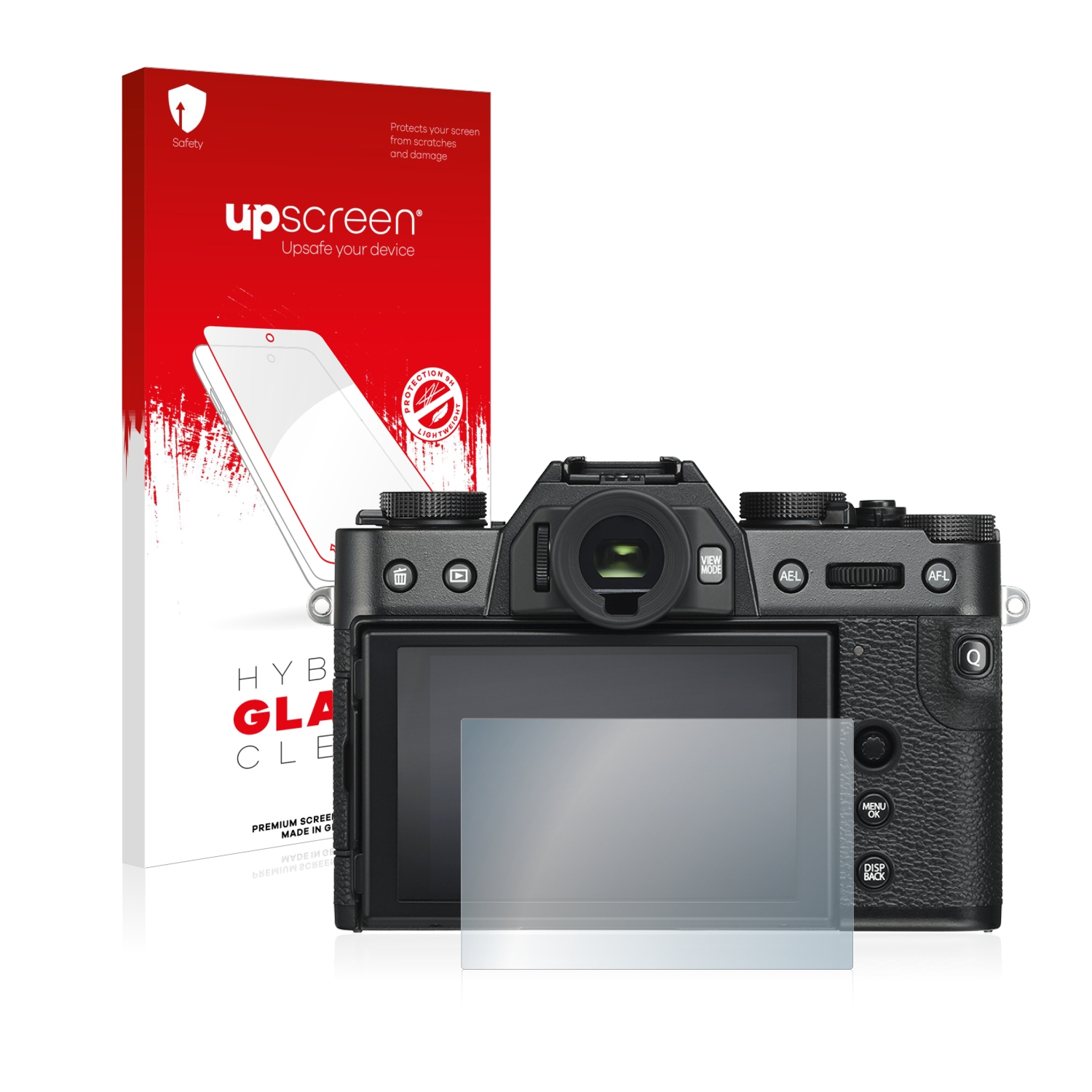 čirá skleněná fólie upscreen Hybrid Glas pro Fujifilm X-T30