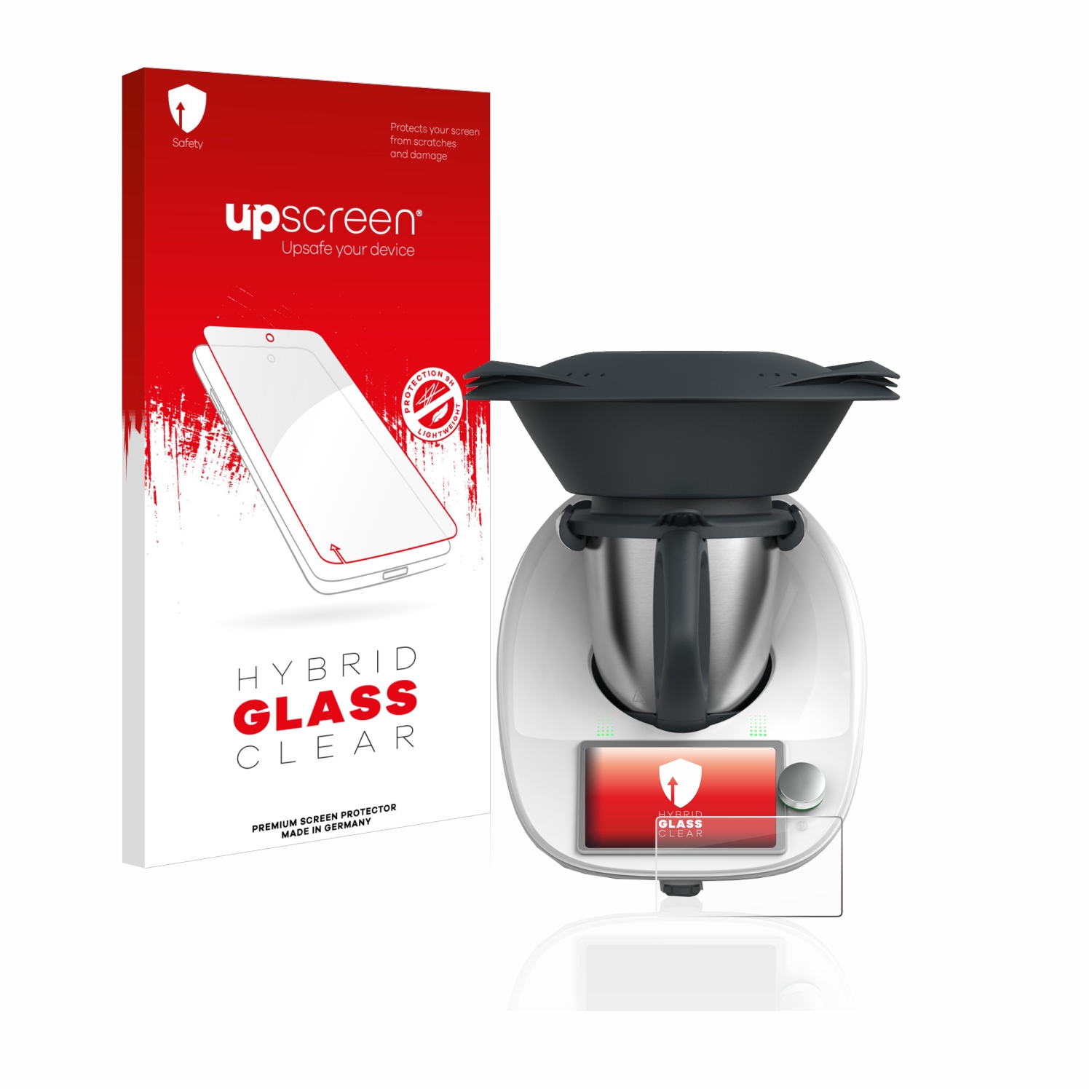 čirá skleněná fólie upscreen Hybrid Glas pro Vorwerk Thermomix TM6