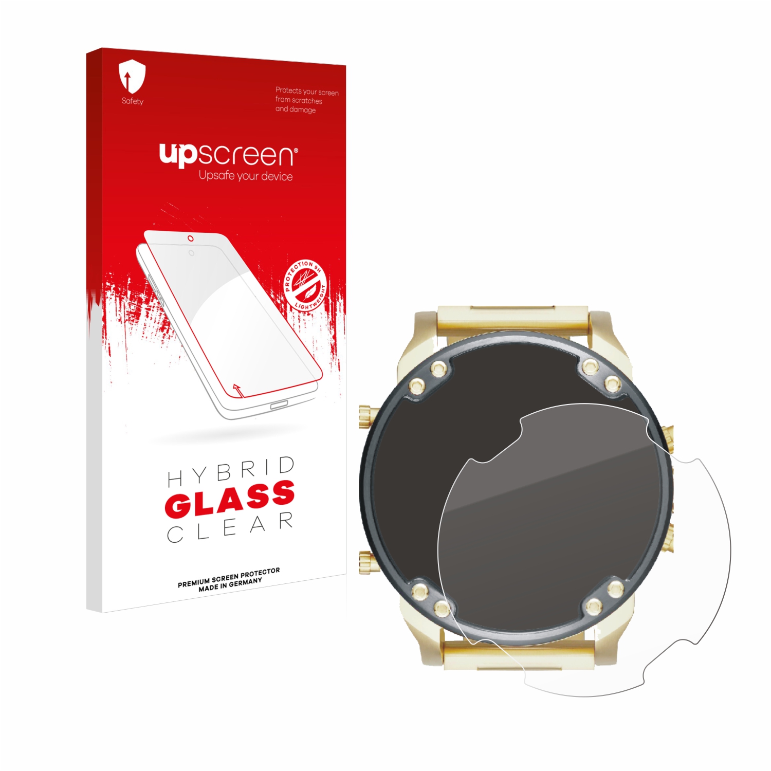 čirá skleněná fólie upscreen Hybrid Glas pro Diesel DZ7333 Mr. Daddy 2.0