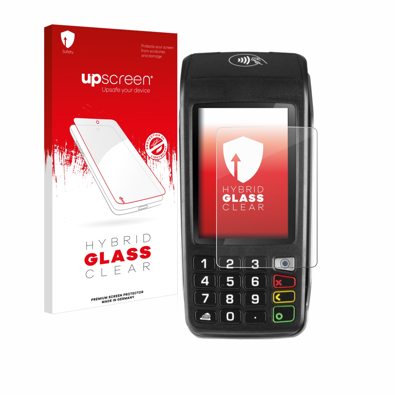 čirá skleněná fólie upscreen Hybrid Glas pro ingenico Move/5000