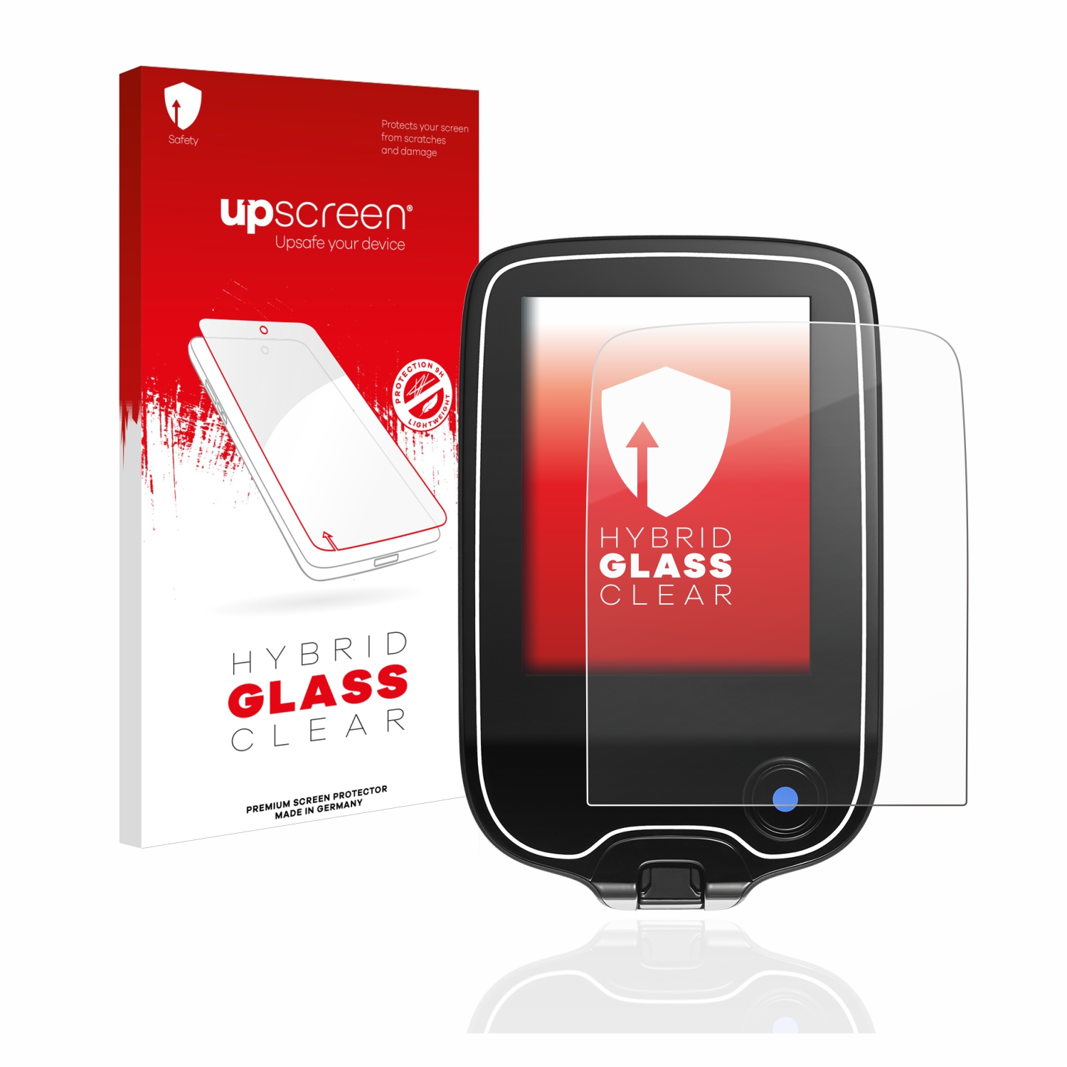 čirá skleněná fólie upscreen Hybrid Glas pro Freestyle Libre 2