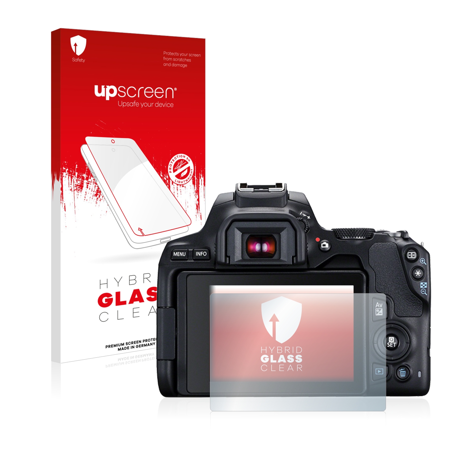 čirá skleněná fólie upscreen Hybrid Glas pro Canon EOS 250D