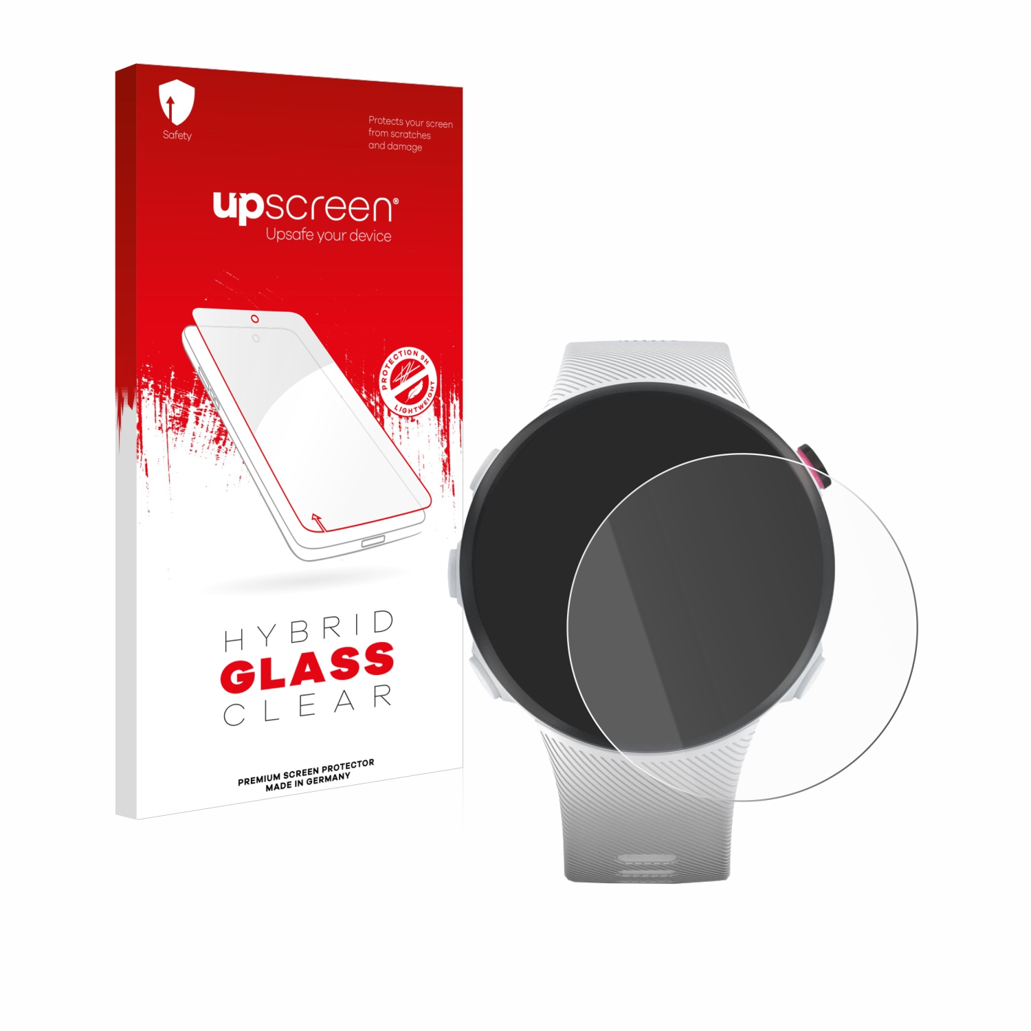 čirá skleněná fólie upscreen Hybrid Glas pro Garmin Forerunner 45S