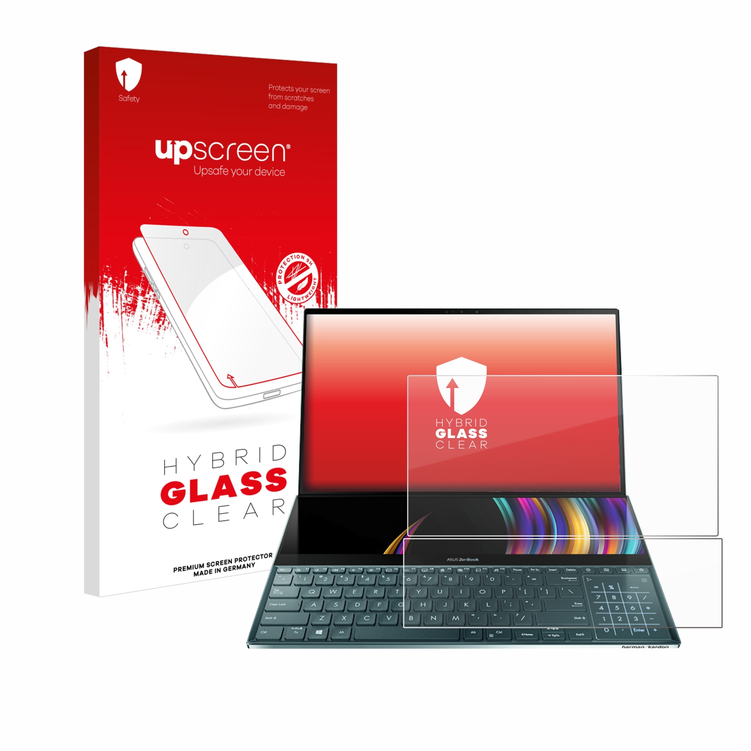 čirá skleněná fólie upscreen Hybrid Glas pro ASUS ZenBook Duo UX481FL